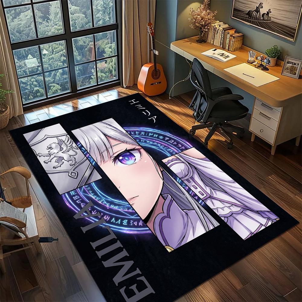 ReZero Carpet Floor Mat Gamer Bedroom Home Room Decor Washable Non Slip Large Area YUN6512
