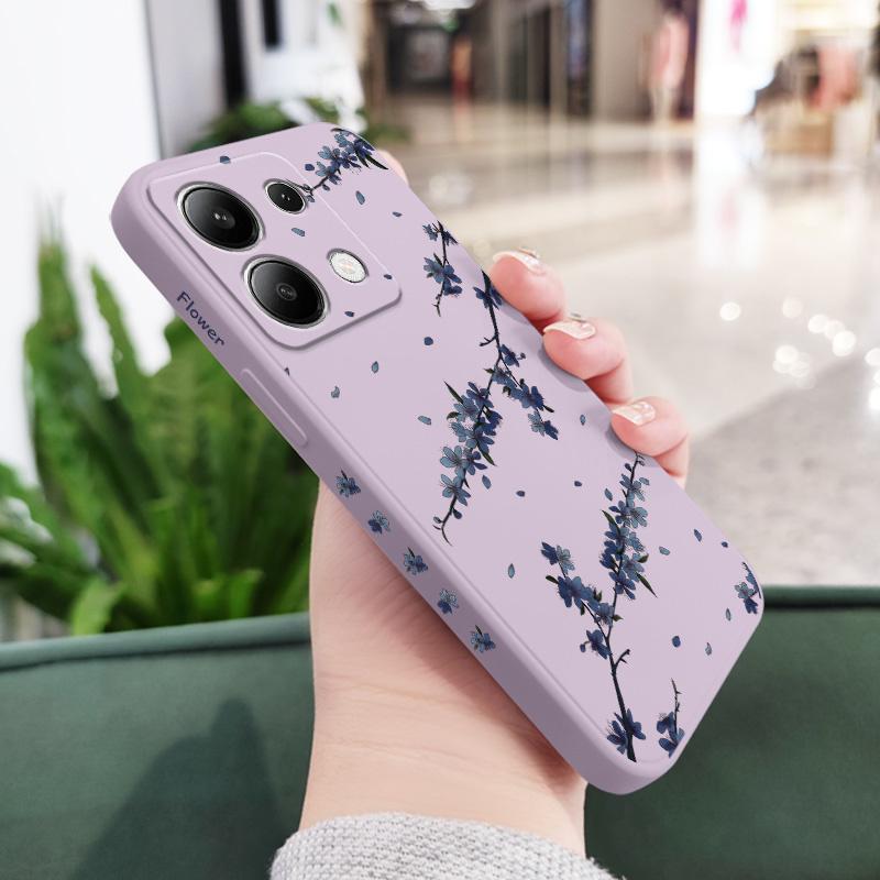 Чехол для телефона 'Цветущие ирисы' для Xiaomi Redmi Note 14 13 12 12S 11 11S 10 10S 9 9S Pro Plus 4G 5G Жидкий силиконовый чехол