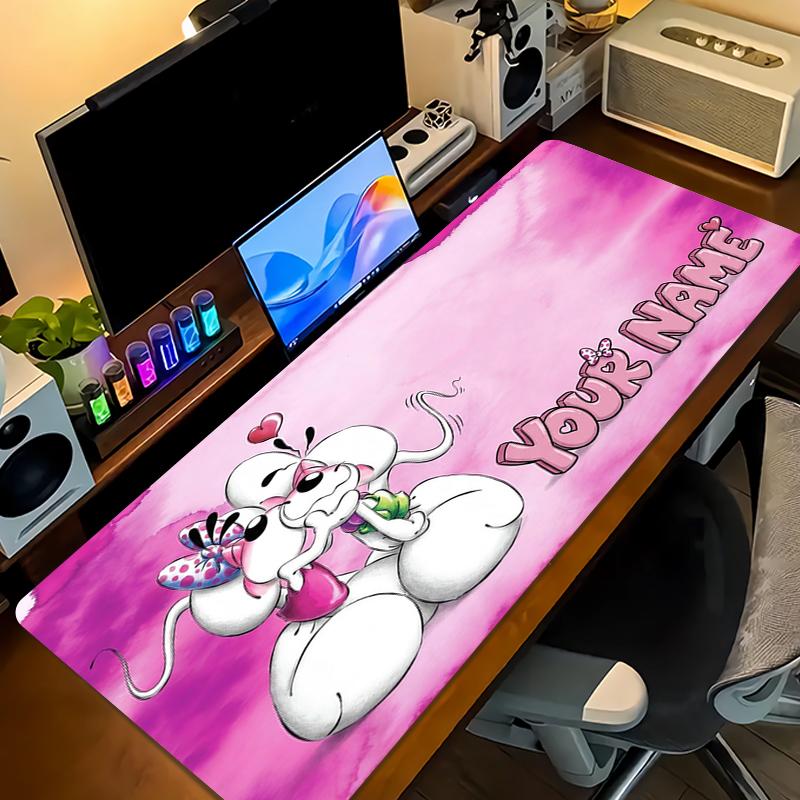 Custom Name diddl Mouse Pad Large Gaming Table Cushion Non-slip Laptop Tablet Big Mousepad XXL Mat Mini PC Playmat With Lock edge_XIA