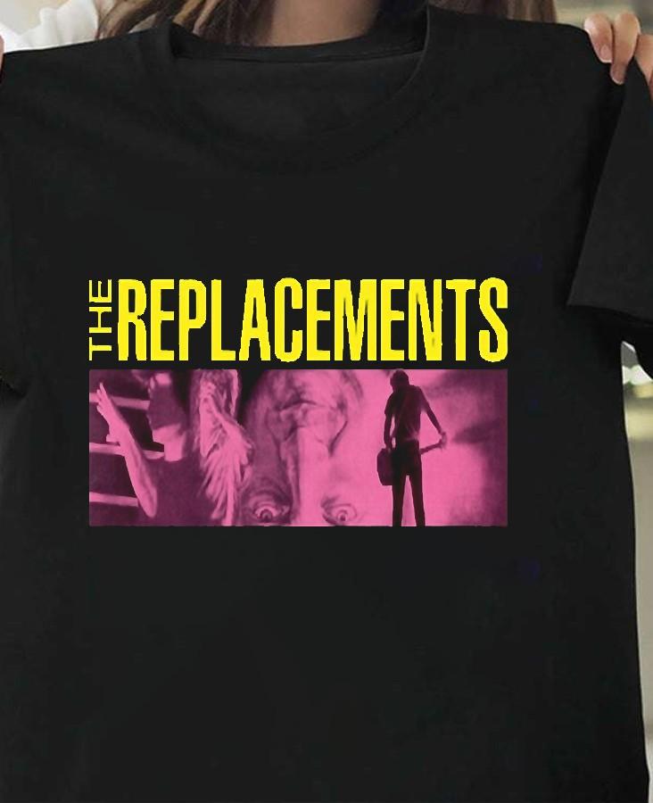 The Replacements Black Cotton Unisex Unisex Gift All Size S-4XL Unisex T-Shirt