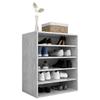 VidaXL Armoire à chaussures Gris béton 60x35x70 cm Aggloméré 808940