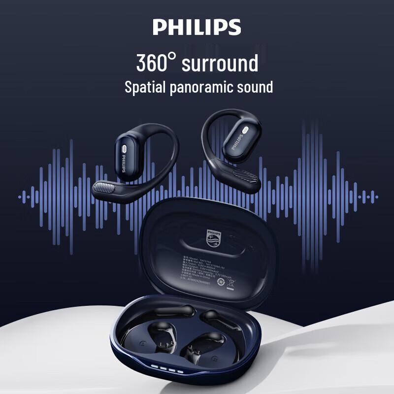 Philips TAT3759 Sport Over-Ear Bluetooth Earbuds