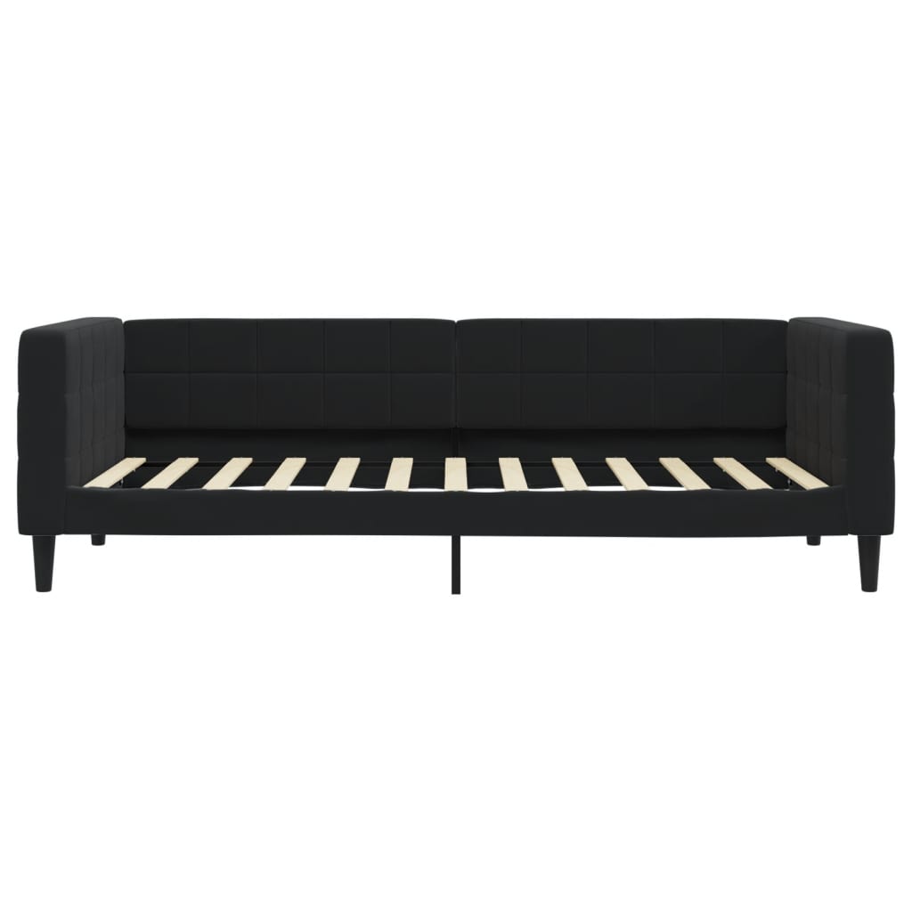 Daybed Black 90x200 cm Velvet