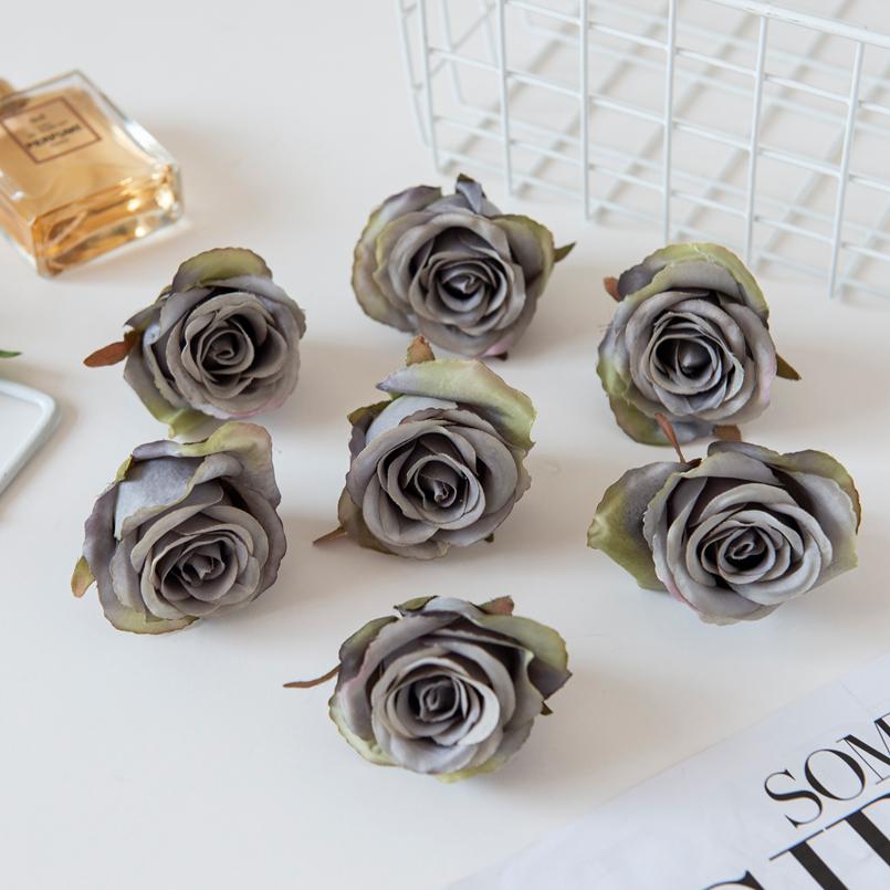 5/10 шт. Искусственные цветы стена шелковые розы дешевые подарки своими руками коробка подарок на День святого Валентина домашний декор Рождество свадебные декоративные
