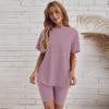 Women's Loose Fit Oversized T-shirt and Slim Shorts Sports Leisure Set