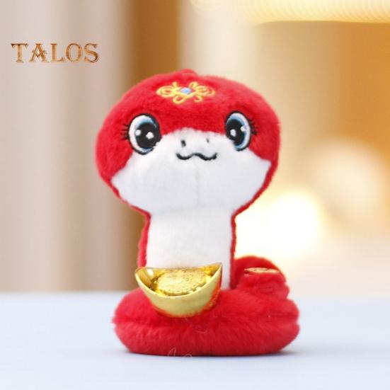 Китайский Новый год плюшевая змея 2025 Зодиак счастливая змея фигурка мягкие игрушки талисман кукла игрушка для весеннего фестиваля подарки