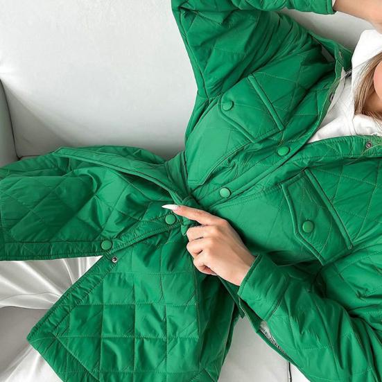 Женское пуховое пальто однотонное с лацканами, утепленное, с поясом, кардиган, сохраняет тепло, однобортное