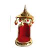 Metal - Golden Umbrella Chhatra For Car Dashboard/Office Desk/Table/Home Decor Showpiece, Chatri Aasan For God Murt/Idol, Fantasy