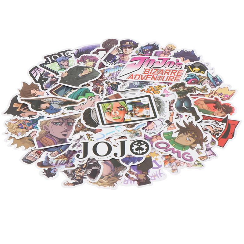 50 шт. Наклейки Jojos Bizzare Adventure для мотоцикла, ноутбука, велосипеда, скейтборда
