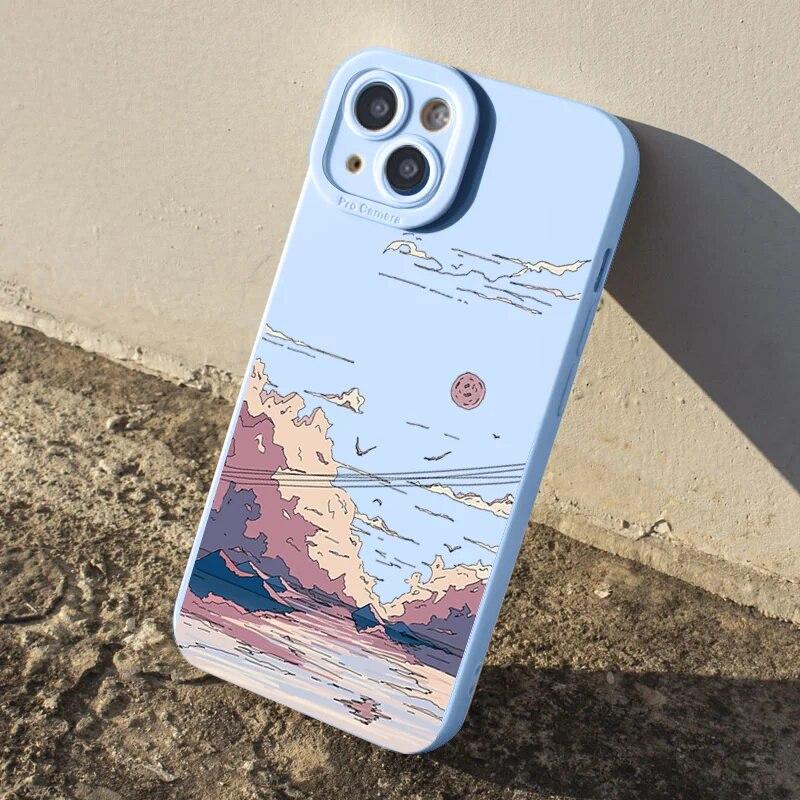 Soft Fashion Animation Lovely Phone For Iphone 14 Mini 12 XR 6 Plus 13 7 X Max Pro 6s 11 XS 8 TPU Silicone Soft Case Cover