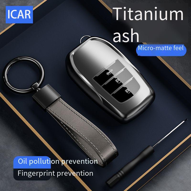 Icar TPU для Toyota Gr Sport C-Hr Gazoo Rav4 Racing Mirai Avensis Land Cruiser Prado Чехол-брелок для 3-кнопочного автомобильного ключа