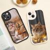 For Iphone 14 Funny Cartoon Cat Phone Case for Iphone 14 13 11 12 Pro MAX 13 12 MiNi 7 8 14 Plus SE2020 X XS XR Lambskin Covers