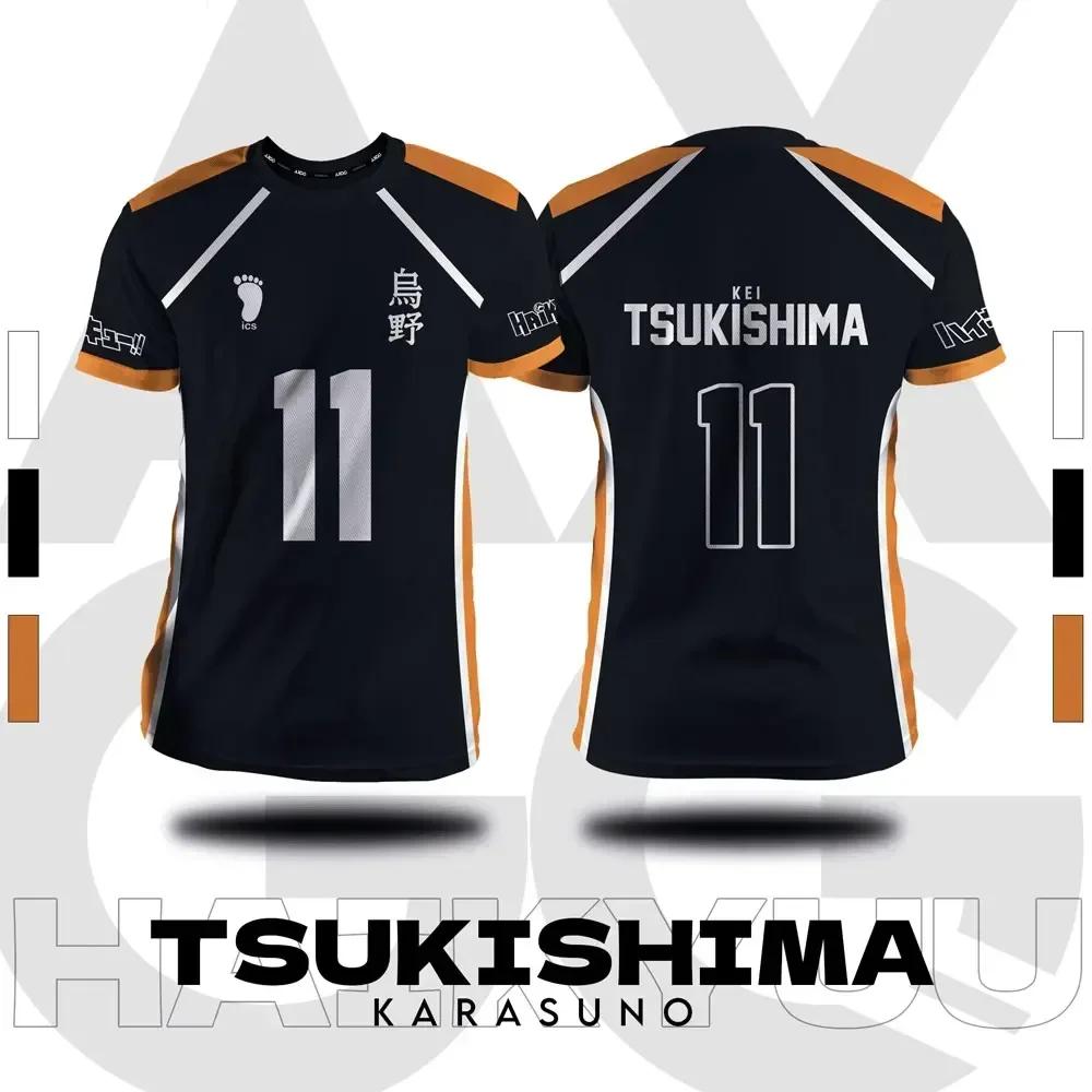 Haikyuu Fukurodani Hinata мультфильм аниме косплей мужчины джерси короткий рукав детская футболка одежда унисекс топы новая мода женская футболка