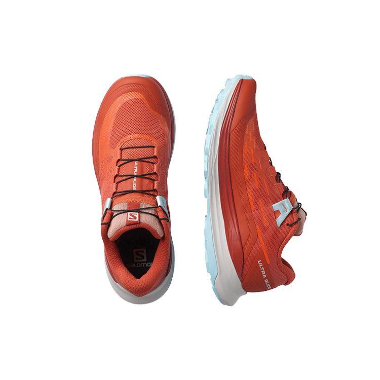 SALOMON Ultra Glide Comfortable Breathable Non-Slip Durable Low-Top Trail Running Shoes Women Sneaker Orange 415792