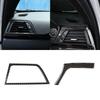 Real Carbon Fiber Car Interior Center Side Air Conditioner Outlet Vent Cover Trim Sticker For BMW 3 4 Series F30 F32 2013-2018