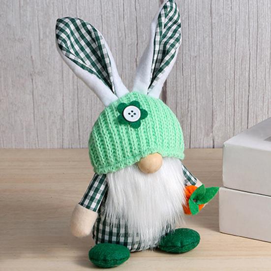 Пасхальная кукла-гном Yousheng, плюшевые кроличьи уши, гномы с вязаной шапкой, мягкая безликая кукла, настольное украшение для домашнего офиса