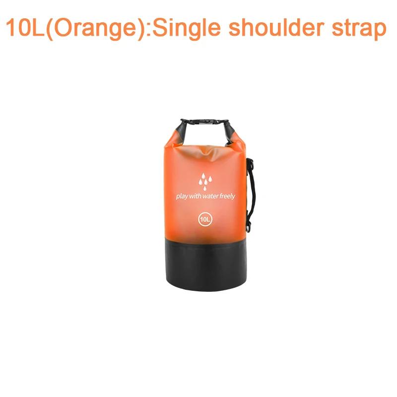 PVC Waterproof Dry Bag 2L/5L/10L/20L Outdoor Diving Foldable Man Women Beach Swimming Bag Rafting River Ocean Backpack