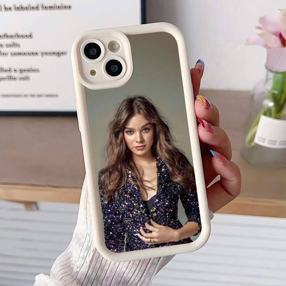 Hailee Steinfeld Утолщенный ТПУ чехол для мобильного телефона для iPhone 17 16 15 14 13 12 11 Air Pro Max Plus Цветной чехол