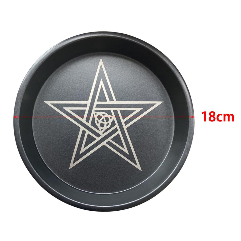 Стальной Астрологический Подсвечник Фазы Луны и Звезды Стол Алтарь Молочный