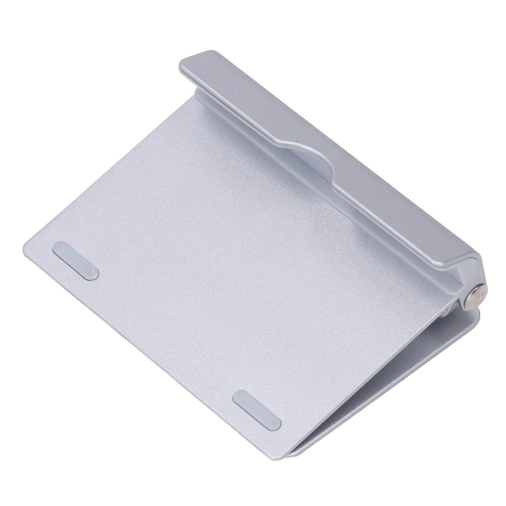 Подставка для сотового телефона, серебристая, маленькая, портативная, вращающаяся на 360 градусов, регулируемая, складная, из алюминиевого сплава, для сотового телефона