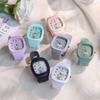 Luminous Silicone Sports Watch Square Cartoon Watch New Children's Watch  Unisex