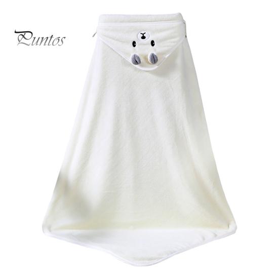 Детское банное полотенце, декор с вышивкой в ​​виде животных, мягкая микрофибра, хорошо впитывающее пеленание для новорожденных, впитывающая пот накидка, накидка для сушки тела