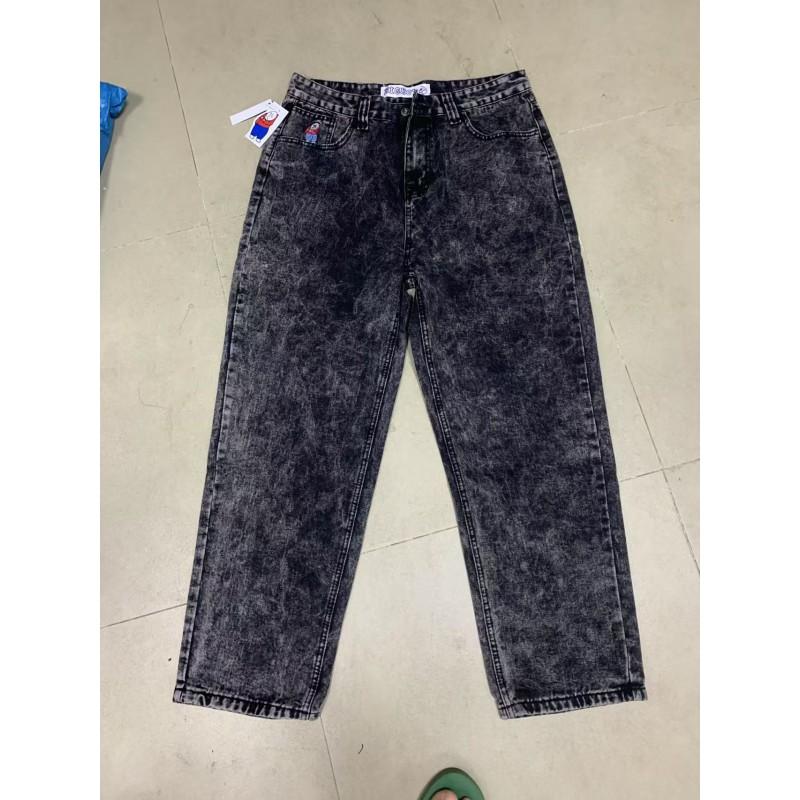 Wide Leg Jeans Y2K Style Teen Boys Loose Fit Casual Denim Pants Skateboard