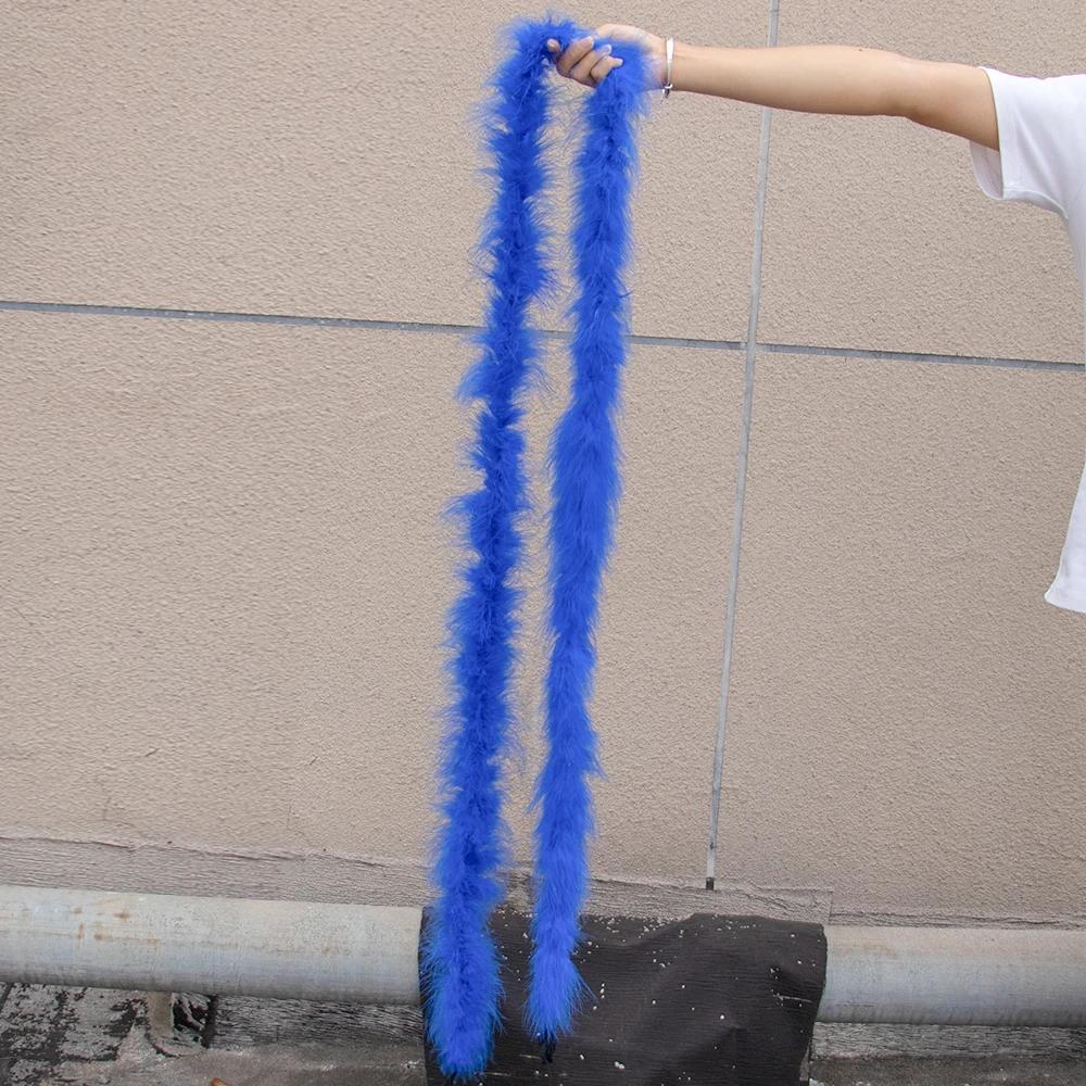 2M 50Grams Marabou Turkey Feathers Boa Trim for Crafts Needlework Shawl Party Scarf Carnival Costume Wedding Plumes Decoration