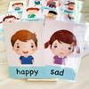 Baby Emotion Learning Card Cartoon English Cards Kids Learning Toys Educational Toys for Children