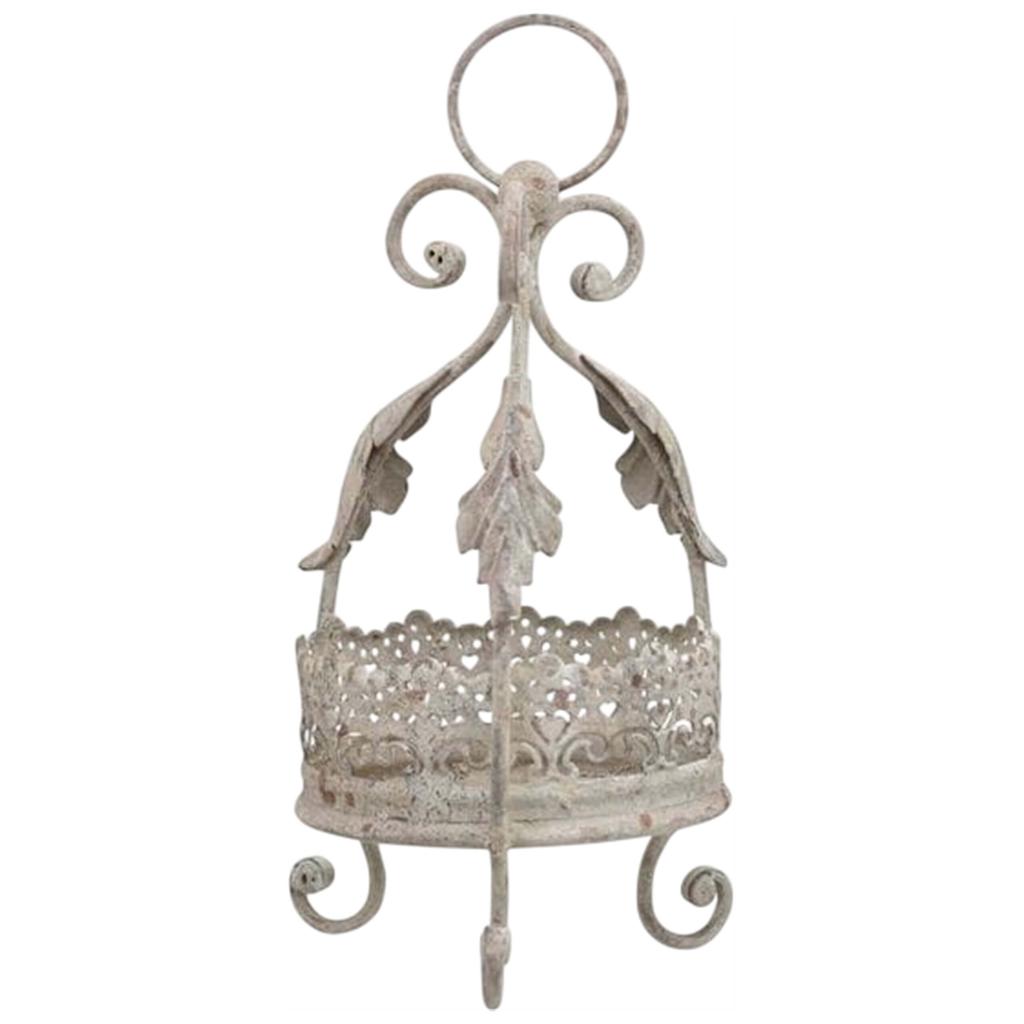 Carved plant crown metal decorative vintage crown