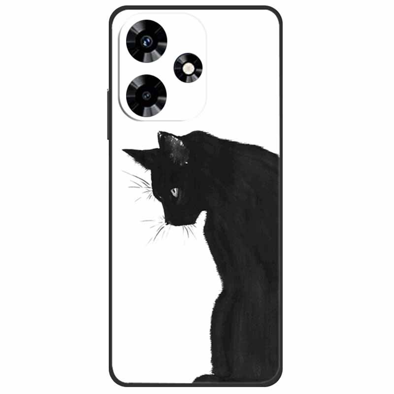 Для Infinix Hot 30i NFC Чехол X669D Силиконовый Волк Лев TPU Мягкий Fundas Для Infinix Hot 30i X669C Hot30i 2023 Защитный Черный Capa