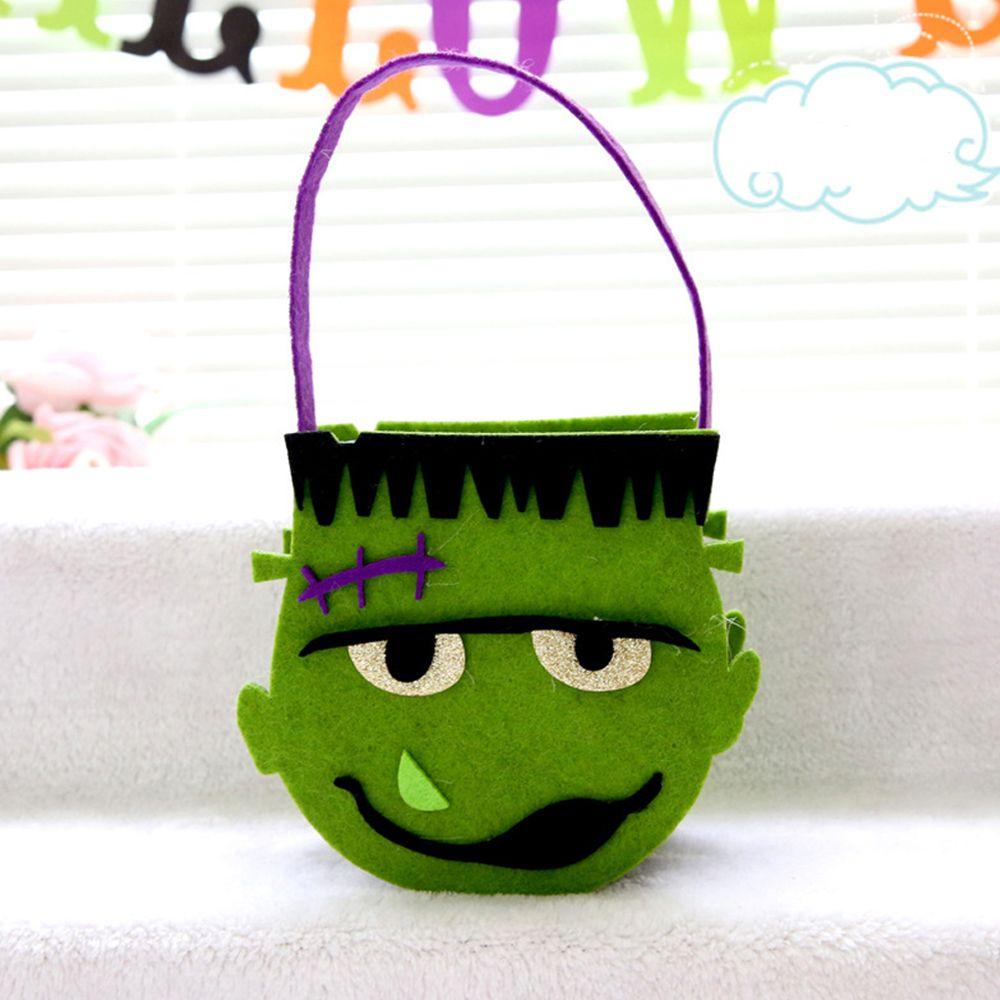 Kids Halloween Decoration With Handle Tote Bag Non-woven Bag Gift Pouch Halloween Candy Bag