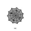 1/2/4pcs Diameter 30cm Black Lace Meal Mat Spider Web Shape Round Placemat