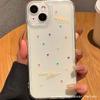 Полноэкранное маленькое сердце подходит для прозрачных TPU чехлов для iPhone 11/12/13/14/15/16 Pro Max