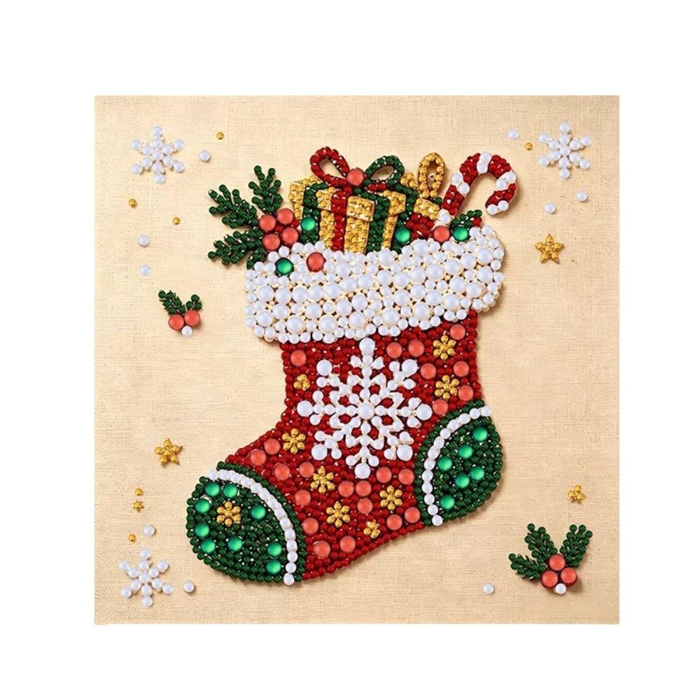 Handmade DIY Pearl Bead Art Set With Frame Home Christmas Wall Decor for Beginners