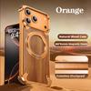 Oatsbasf Деревянный чехол для телефона для IPhone 17 16 Pro/Pro Max с кольцом-подставкой, вращение на 360°, магнитный, противоударный, защитный чехол