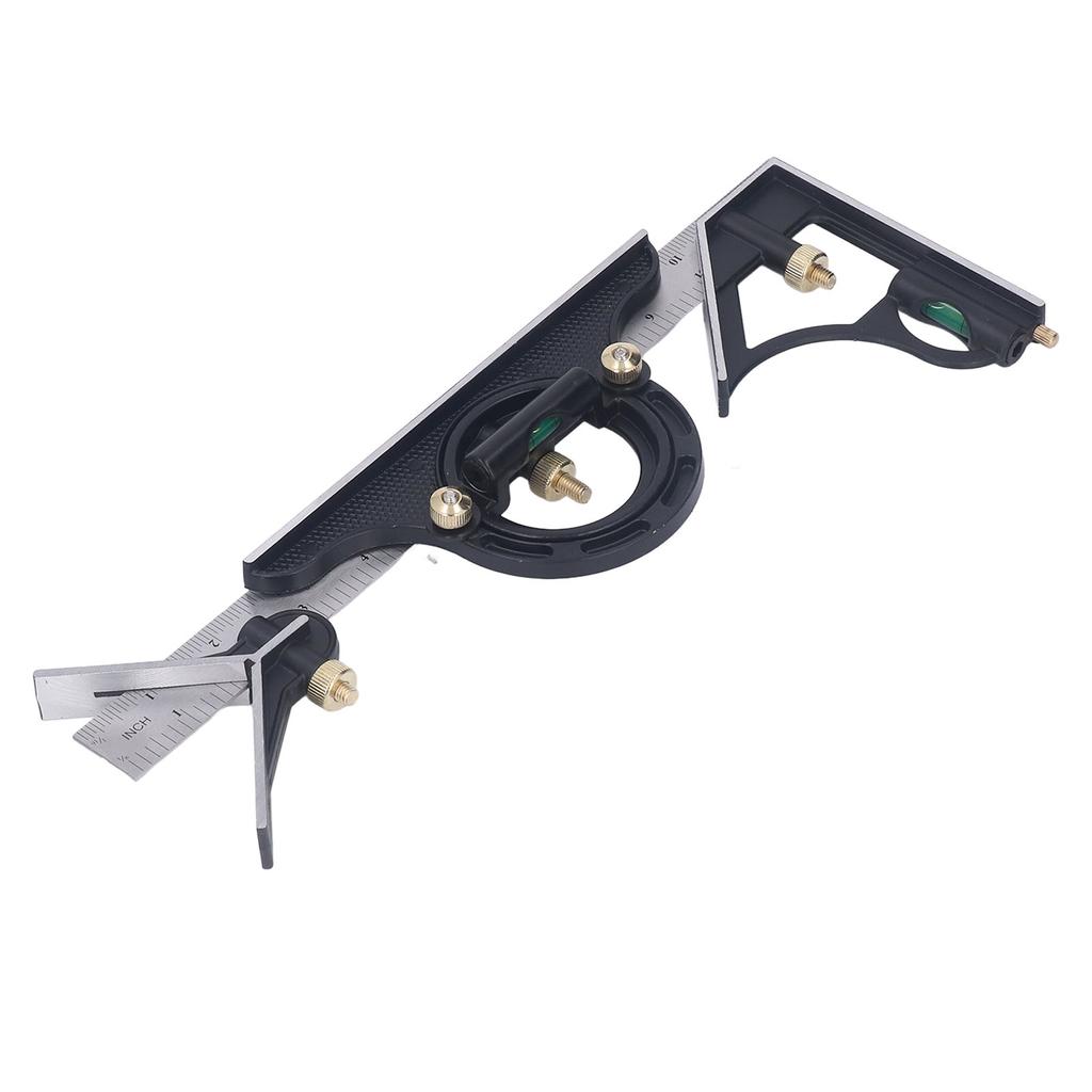 Комбинированный угольник 300 мм Длина Глубина Угломер Линейка из нержавеющей стали Многофункциональный измерительный инструмент