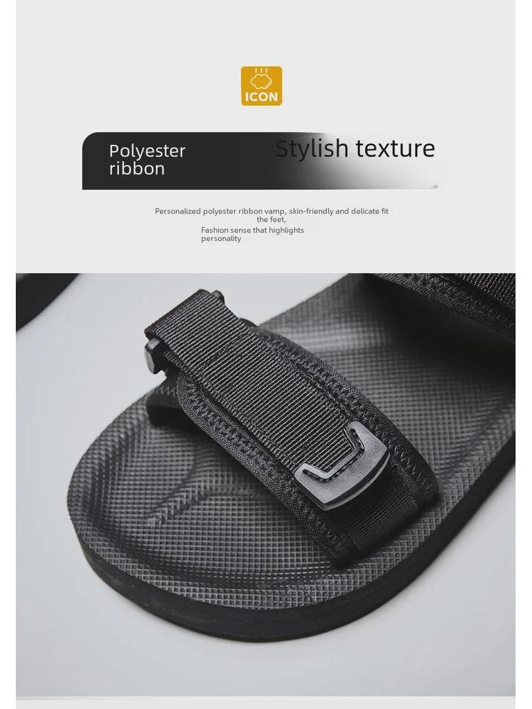 Extra-Large Men's Breathable Summer Beach Sports Sandals for Wide Feet