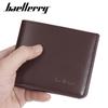 Men's Korean Style Slim Bifold Leather Wallet