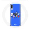 Case for Samsung Galaxy A50 BTS BT21 Tata Chimmy Cooky Rj Koya Shooky And Mang Play Music Blue Background
