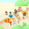 Panda Bamboo Forest Wooden Building Blocks For Kids Early Education Play Gift