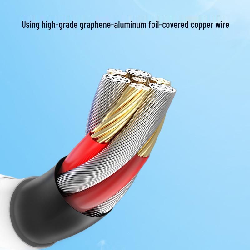 Силиконовый кабель BENWIS для быстрой зарядки нескольких устройств (Apple/Type-C/USB-PD/Android)