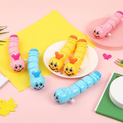 Заводная игрушка Гусеница Мультяшная гусеница Ползающая игрушка для малышей Мальчиков Девочек Развивающая Интерактивная Пружина
