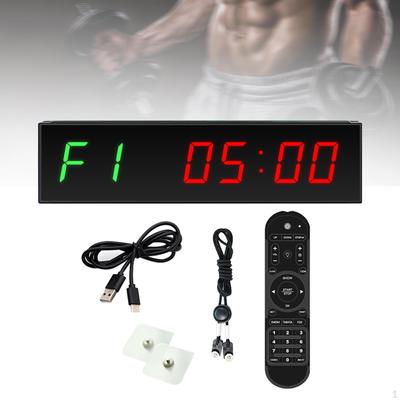 Интервальный таймер Часы обратного отсчета LED Gym для тренировок на открытом воздухе Домашний зеленый