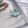 Cute Frog Character Alloy Pin Creative Chemistry Potion Bottle Fashionable Badge