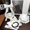 3D-подставка-лоток в форме банта Пластиковый многофункциональный органайзер для украшений Блюдце для колец, сережек Декор для гостиной, спальни