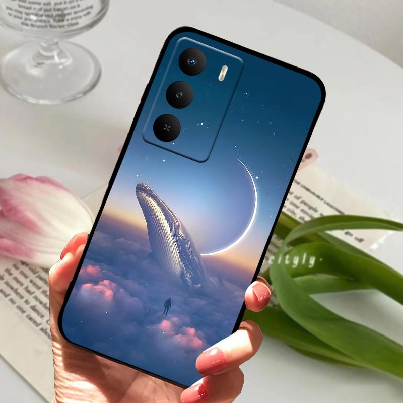 Для Realme 14x 5G Чехол RMX5020 Мягкий Силикон ТПУ Чехол для Телефона Для Oppo Realme V60 Pro Модный Ударопрочный Бампер Чехлы