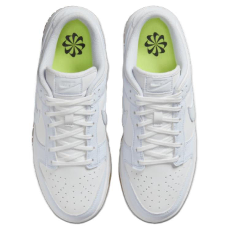 Nike Кроссовки женские Dunk Low Next Nature Football Grey Gum White Gum-Light-Brown FN6345-100