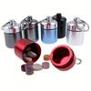 Aluminum Alloy Pill Box Portable Storage Box New Earplug Container