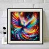 New Arrival 5D DIY Full Circle Diamond Painting "Colorful Phoenix" Embroidery Cross Stitch Home Decor Gift